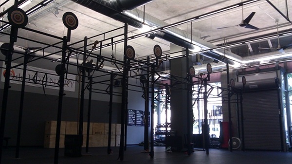 The Foundry Printers Row CrossFit Biggest Pulll up Rig in the